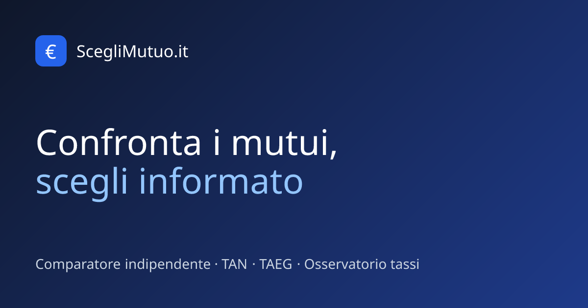Independent Mortgage Comparison for the Italian Market: TAN, TAEG, and Home Mortgage Rates for First Home, Surrogacy, and Renovation - News Directory 3